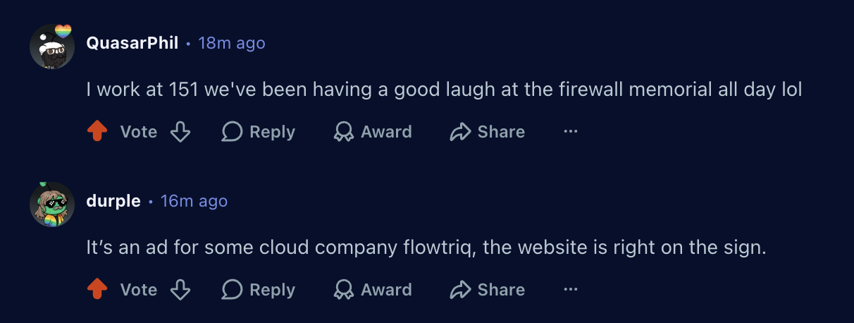 Reddit reactions from people who work at 151 Front St W
